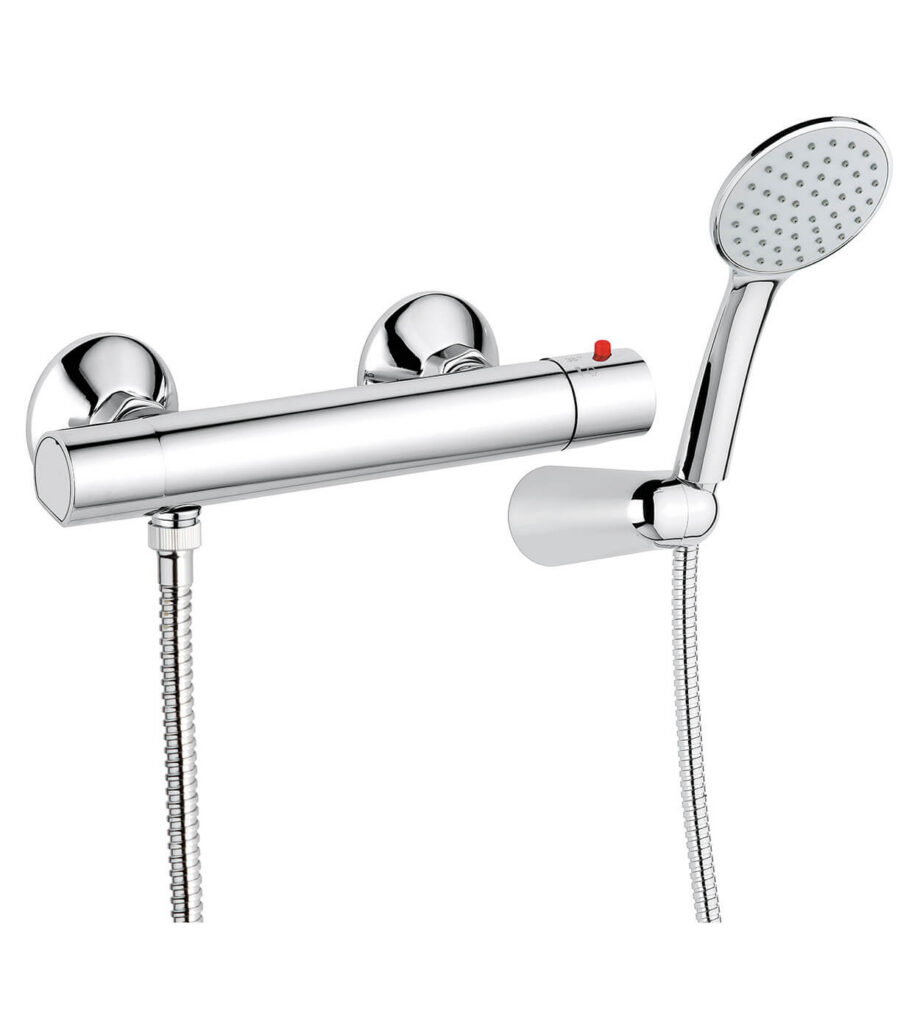 Thermostatic shower mixer Emmevi Ambra 9402, chrome, mixer + shower set Thermostatic shower mixer Emmevi Ambra 9402 – 2