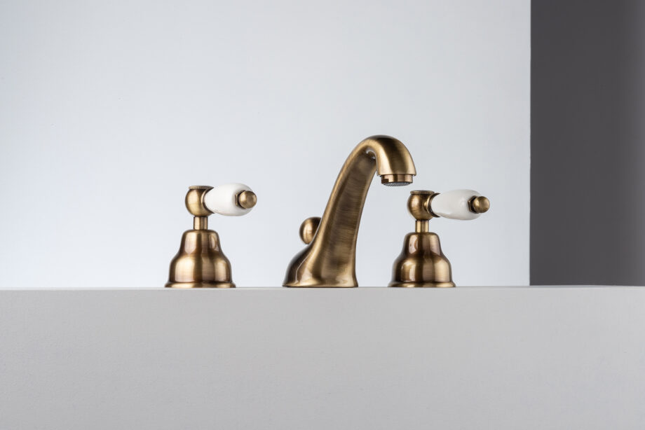Three-hole basin mixer Emmevi Decò Ceramic 121033 with pop-up waste – 2