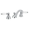Three-hole basin mixer Emmevi Decò Ceramic 121033 with pop-up waste