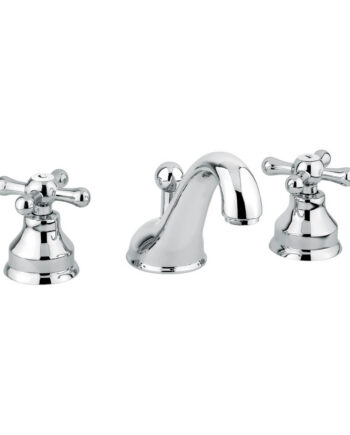 Three-hole basin mixer Emmevi Decò Classic 12033 with pop-up waste