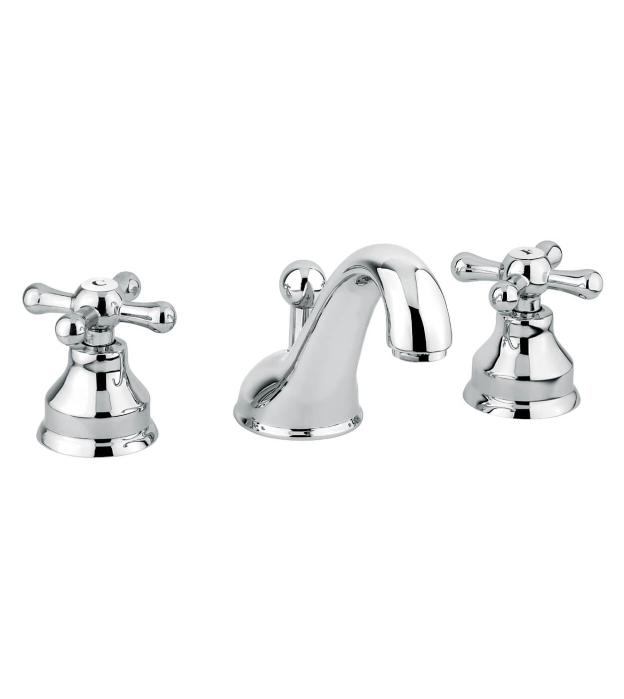 Three-hole basin mixer Emmevi Decò Classic 12033 with pop-up waste