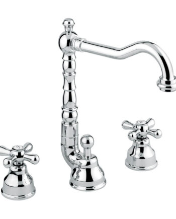Three-hole basin mixer Emmevi Decò Old 12643 with pop-up waste