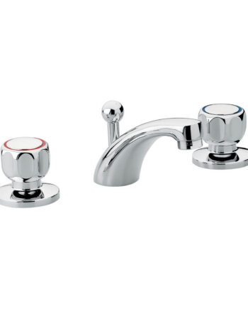 Three-hole basin mixer Emmevi Sole 15033 with pop-up waste