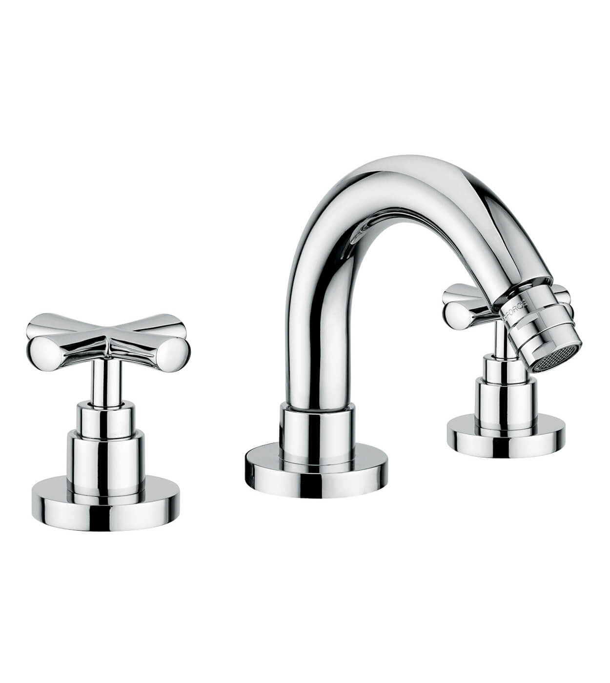 Three-hole bidet mixer Emmevi Spirit New 31034 with pop-up waste