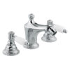 Three-hole bidet mixer Emmevi The One Atena 98044 with pop-up waste, chrome, without crystal Three-hole bidet mixer Emmevi The One Atena 98044 with pop-up waste