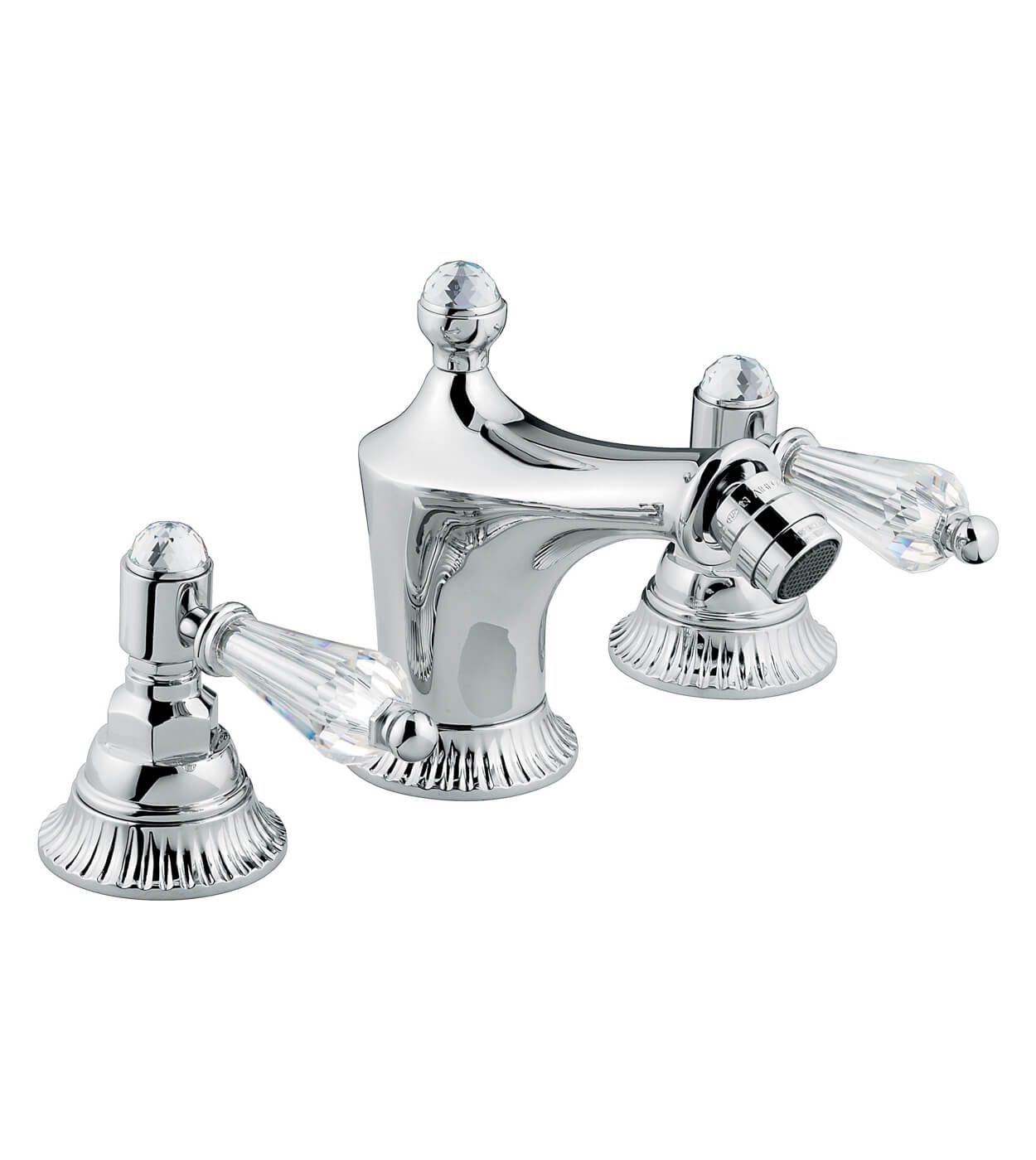 Three-hole bidet mixer Emmevi The One Atena 98044 with pop-up waste – 2