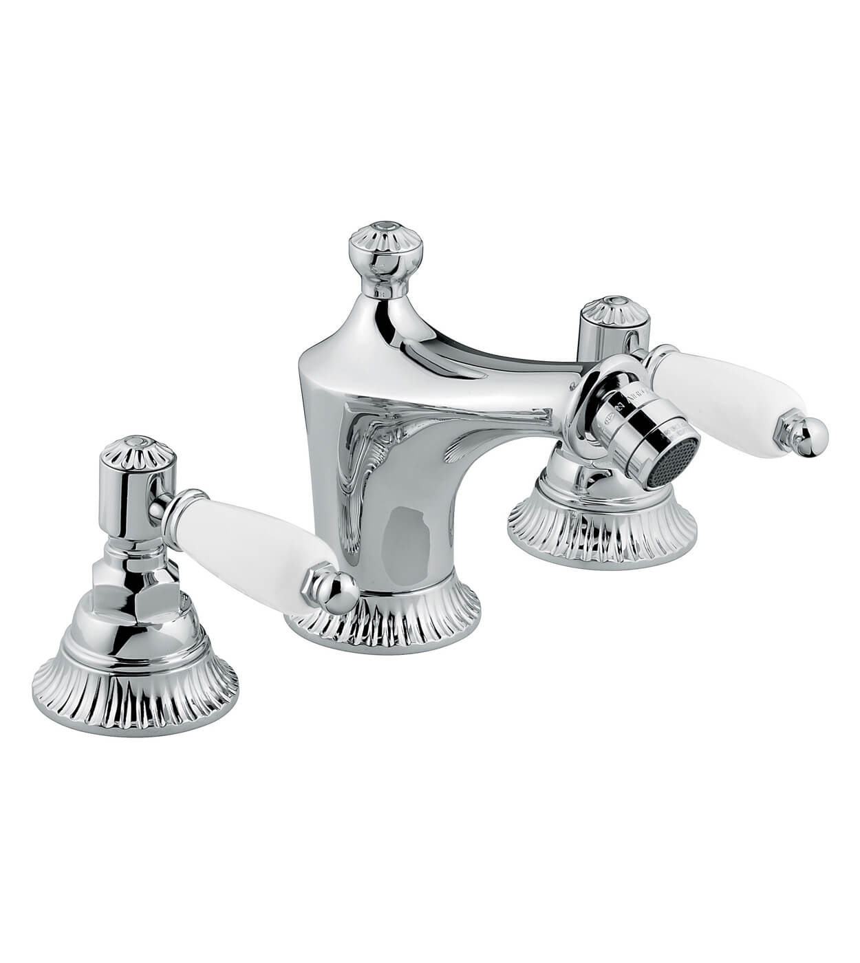 Three-hole bidet mixer Emmevi The One Atena 98044 with pop-up waste