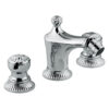 Three-hole bidet mixer Emmevi The One Leda 98044 with pop-up waste, chrome, without crystal Three-hole bidet mixer Emmevi The One Leda 98044 with pop-up waste