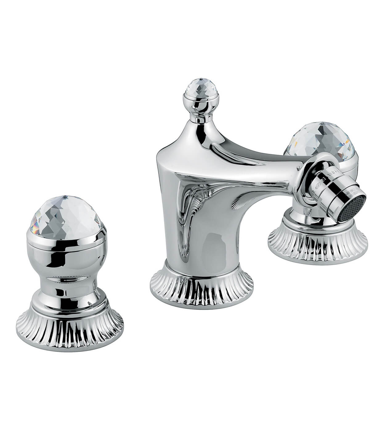 Three-hole bidet mixer Emmevi The One Leda 98044 with pop-up waste – 2