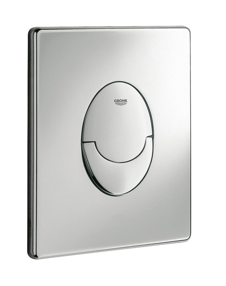 Toilet flush plate Grohe Skate Air, chrome, for vertical installation