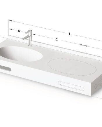 Made-to-Measure Vanity Basin PAA OVO MTM, Silkstone