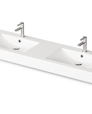 Double Basin PAA LONG STEP DUO 201x49 cm, Cast Stone