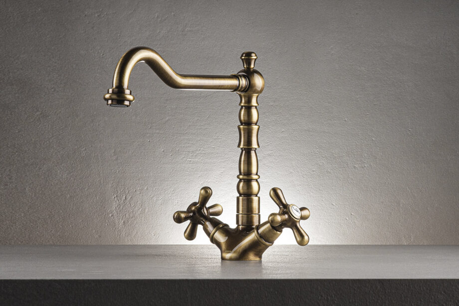 Two-handle kitchen mixer Emmevi Decò Old 12617 – 2