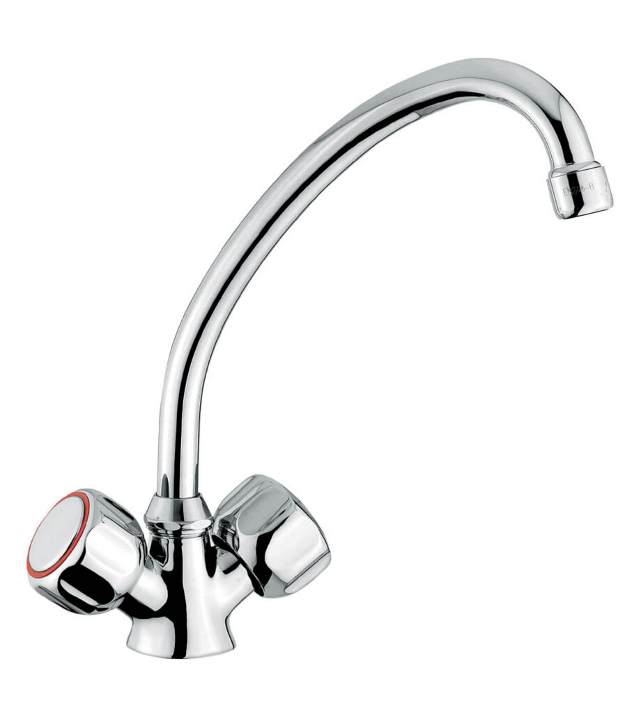 Two-handle kitchen mixer Emmevi Sole 15207, chrome Two-handle kitchen mixer Emmevi Sole 15207
