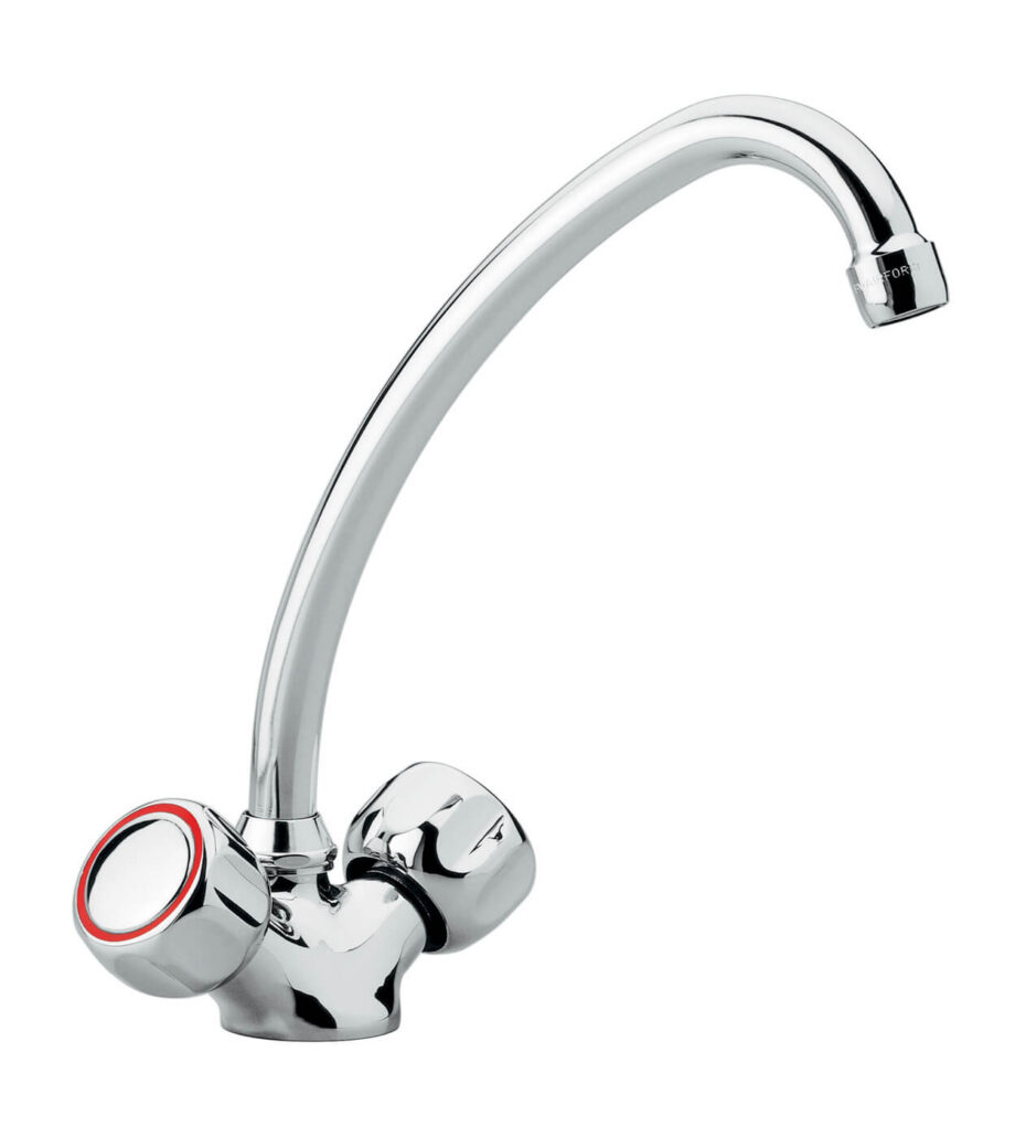 Two-handle kitchen mixer Emmevi Sole 15217, chrome Two-handle kitchen mixer Emmevi Sole 15217