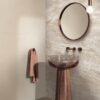 Solid colour ceramic wall tile ABK Wide&Style Mini Alabaster, 60x120 cm, 7 mm, matt – 3