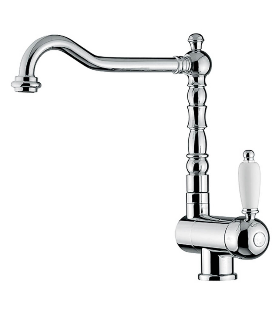 Under-window kitchen mixer Emmevi Laguna 40335 with fold-down spout, chrome Under-window kitchen mixer Emmevi Laguna 40335 with fold-down spout