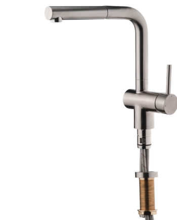 Under-window kitchen mixer Emmevi Piper 45344INES with fold-down spout