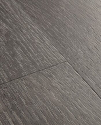 Vinyl parquet SPC Quick Step silk oak dark grey alpha small planks, beveled
