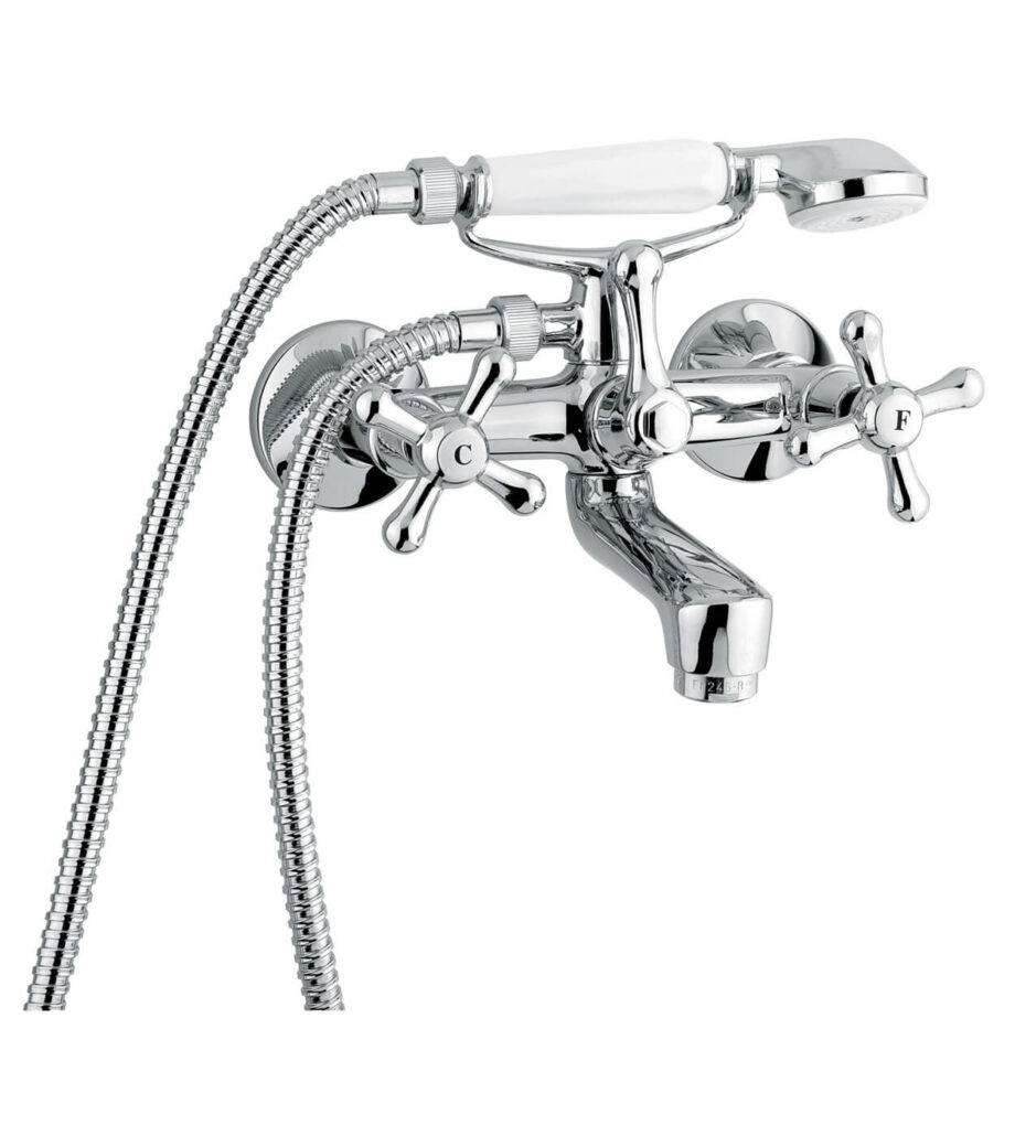 Wall-mounted bath mixer Emmevi Stella 17011, chrome Wall-mounted bath mixer Emmevi Stella 17011
