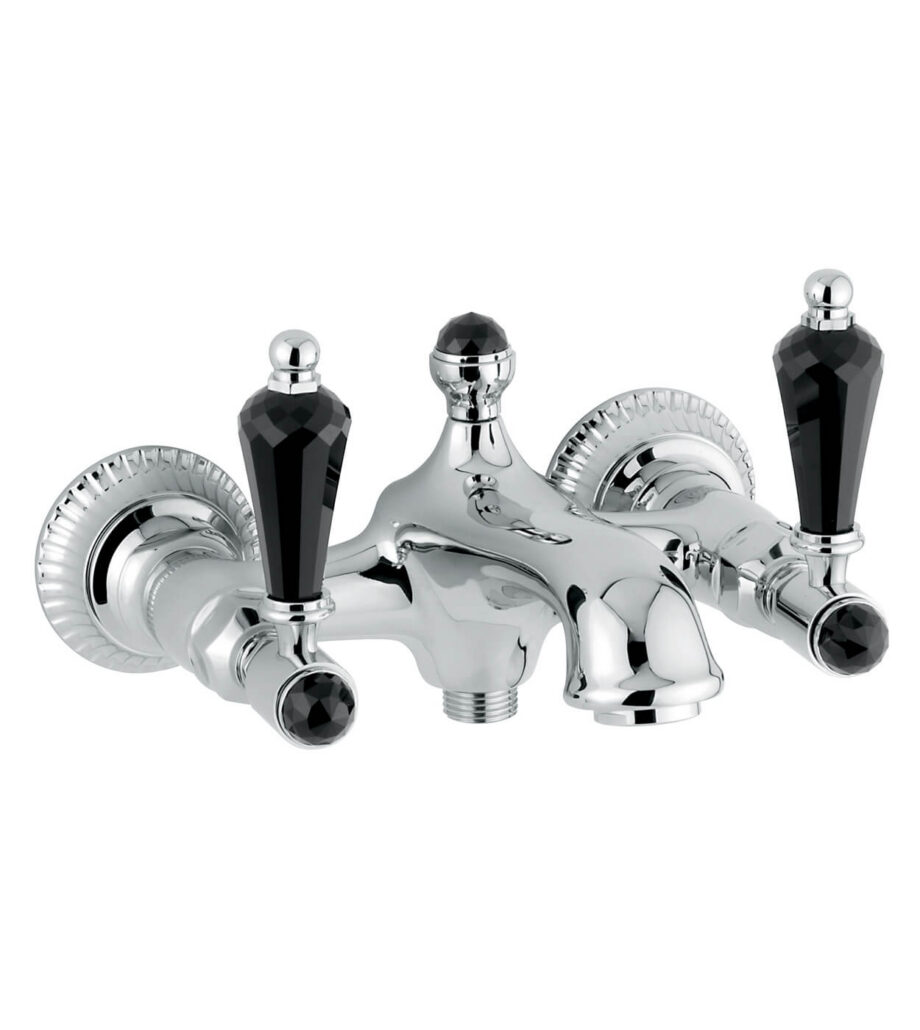 Wall-mounted bath mixer Emmevi The One Atena 98001, chrome, with black crystal, mixer only Wall-mounted bath mixer Emmevi The One Atena 98001 – 5