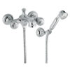 Wall-mounted bath mixer Emmevi The One Cloe 98001, chrome, without crystal, mixer + shower set Wall-mounted bath mixer Emmevi The One Cloe 98001 – 2