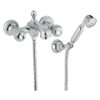 Wall-mounted bath mixer Emmevi The One Cloe 98001, chrome, with clear crystal, mixer + shower set Wall-mounted bath mixer Emmevi The One Cloe 98001 – 4