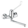 Wall-mounted kitchen mixer Emmevi Ambra 9005, chrome, long lever Wall-mounted kitchen mixer Emmevi Ambra 9005