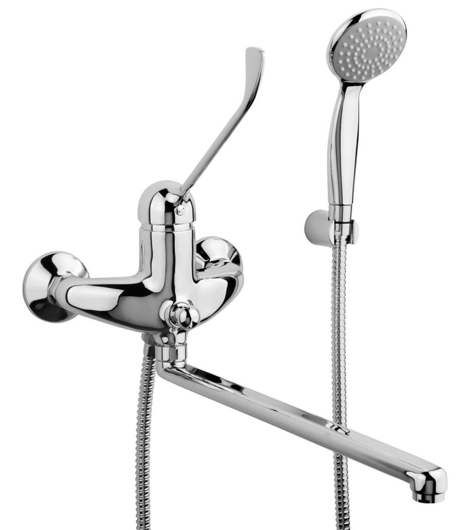 Wall-mounted kitchen mixer Emmevi Ambra 9055, chrome Wall-mounted kitchen mixer Emmevi Ambra 9055