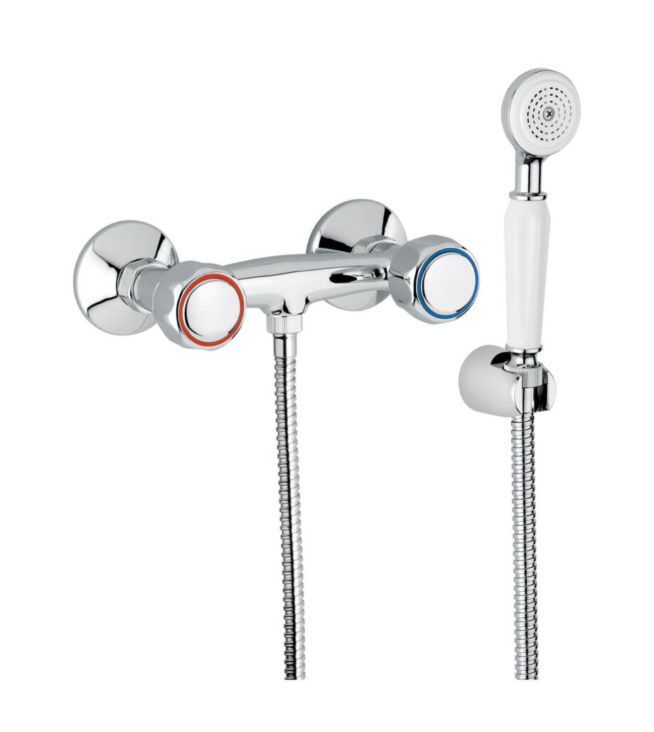 Wall-mounted shower mixer Emmevi Sole 15002, chrome, mixer + shower set Wall-mounted shower mixer Emmevi Sole 15002 – 2