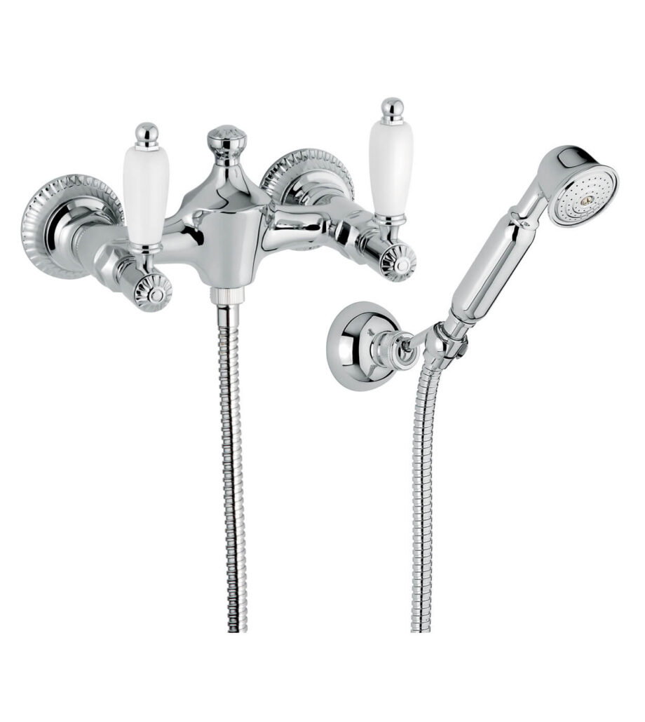 Wall-mounted shower mixer Emmevi The One Atena 98002, chrome, without crystal, mixer + shower set Wall-mounted shower mixer Emmevi The One Atena 98002 – 2