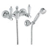 Wall-mounted shower mixer Emmevi The One Atena 98002, chrome, with clear crystal, mixer + shower set Wall-mounted shower mixer Emmevi The One Atena 98002 – 4