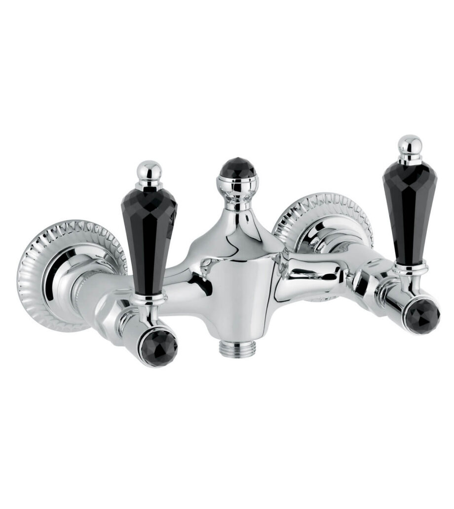 Wall-mounted shower mixer Emmevi The One Atena 98002, chrome, with black crystal, mixer only Wall-mounted shower mixer Emmevi The One Atena 98002 – 5