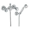 Wall-mounted shower mixer Emmevi The One Cloe 98002, chrome, with clear crystal, mixer + shower set Wall-mounted shower mixer Emmevi The One Cloe 98002 – 4