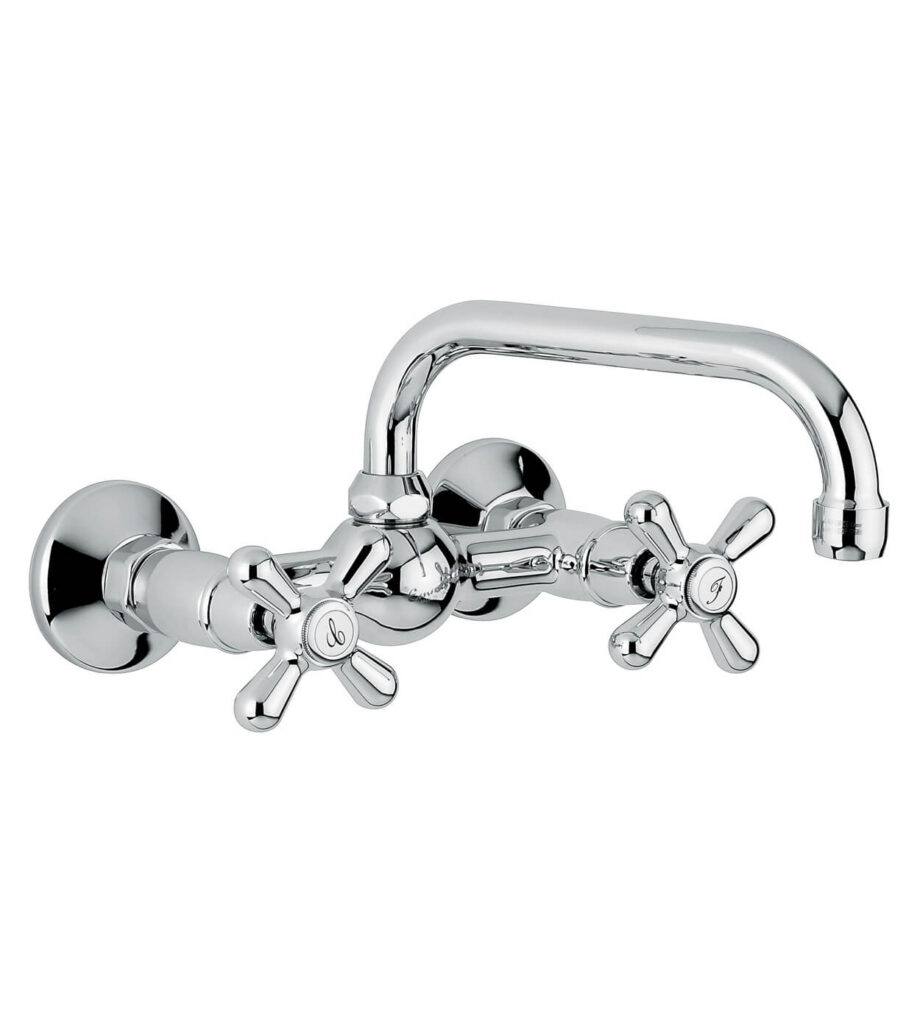 Wall-mounted two-handle kitchen mixer Emmevi Decò Classic 12005U, chrome Wall-mounted two-handle kitchen mixer Emmevi Decò Classic 12005U