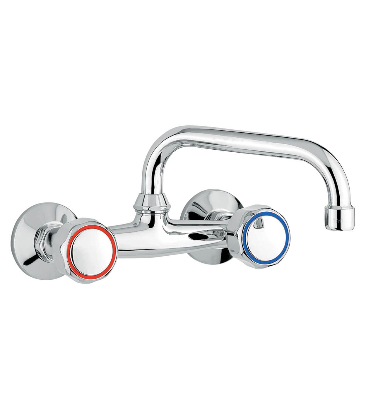 Wall-mounted two-handle kitchen mixer Emmevi Sole 15005U