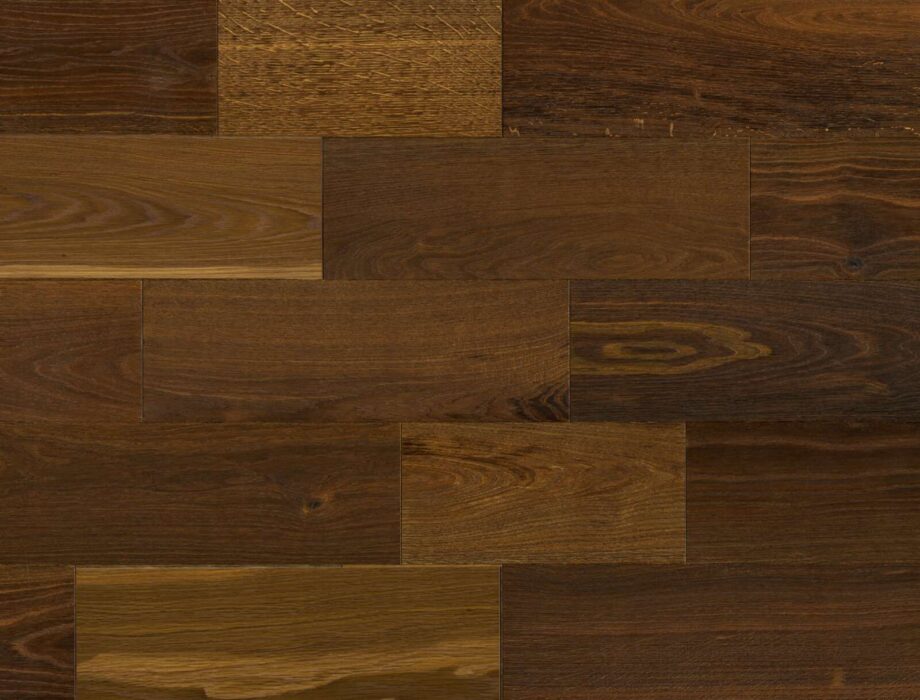Wooden Flooring Bauwerk Formpark Mini 380 Smoked Oak 24 oiled deep brushed